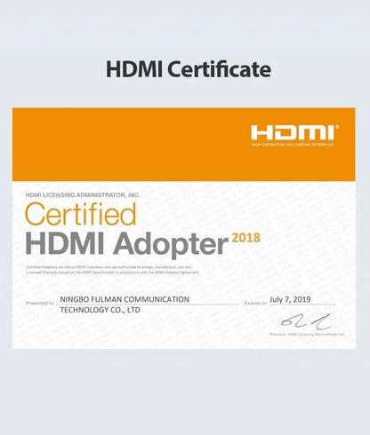 Cable Hdmi 2,0 Ultra Liviano 4k Hdr 60hz 0,5 Metros Vention