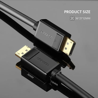Cable Displayport Premium Dp 1.4 8k Trenzado 144hz 1m Ugreen