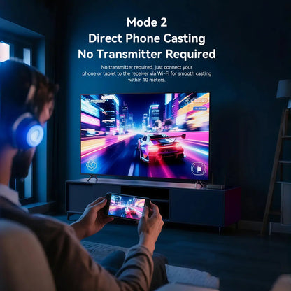 Transmisor Receptor Hdmi Vga Inalambrico 50 Metros Vention Negro