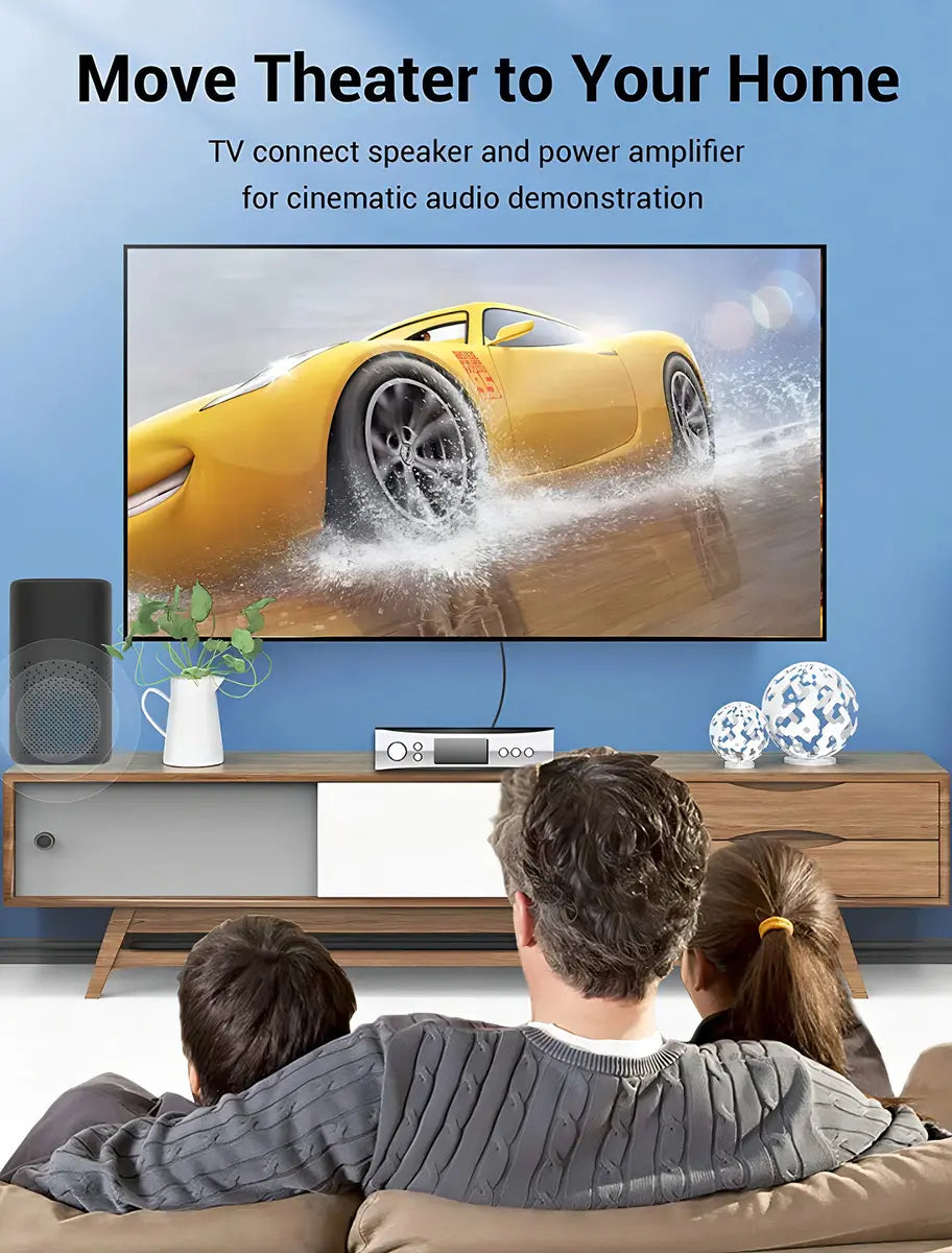 Cable Optico Trenzado Audio Digital Fibra Plug 2m Vention
