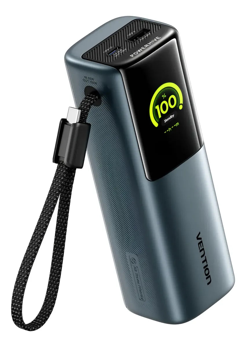 Cargador Portatil Power Bank Usb C 3,0 20000mah 165w Vention Gris