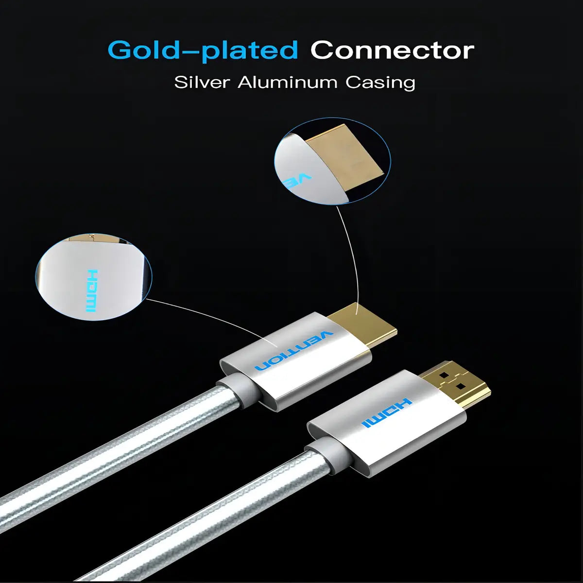 Cable Hdmi 2,0 Premium Cert 4k 1 Mt 18gbps 50/60 Vention