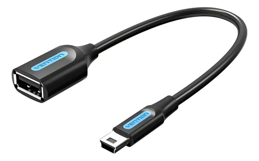 Cable Adaptador Usb Mini-b A Usb 2,0 Hembra 0,15 M Vention Negro