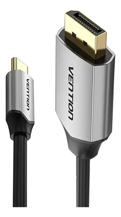 Cable Adaptador Usb-c A Displayport Dp 4k 60hz 1m Vention Negro