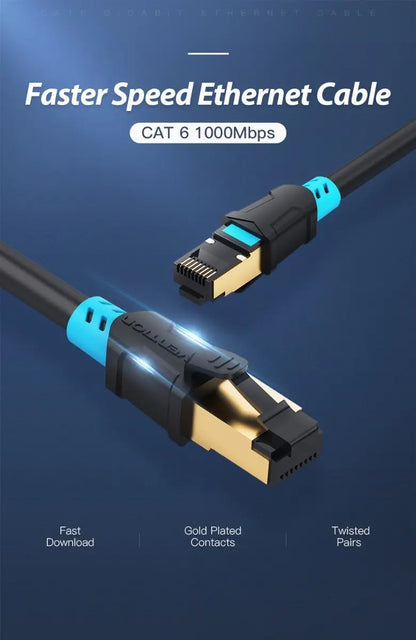 Cable Red Blindado Cat6 15 M Patch Cord Sstp Rj45 Vention