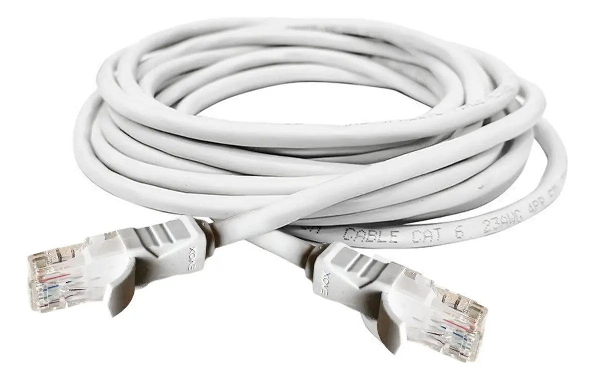 Cable De Red Cat 6 0,30 Metros Patch Cord Rj45 Evox