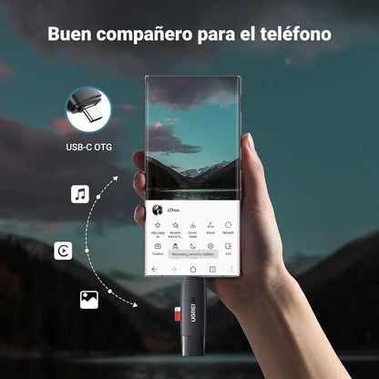 Lector Tarjeta Sd Tf 2 En 1 Usb-c Usb 3,0 Dual Negro Ugreen Negro