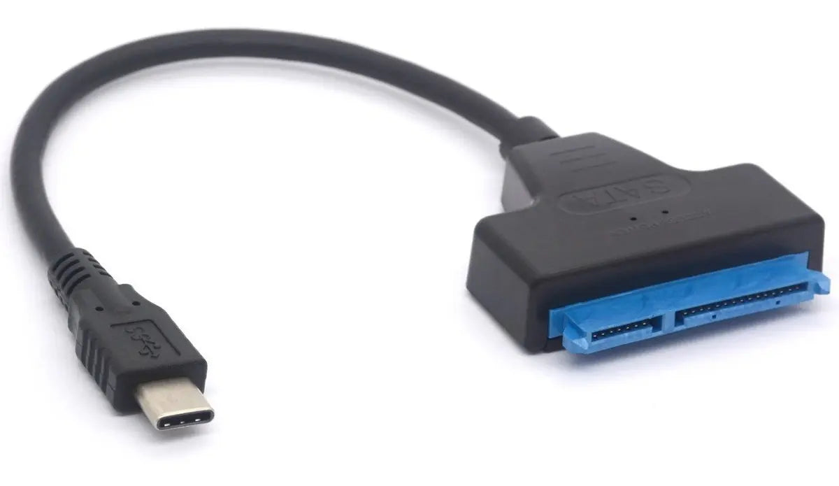 Adaptador Usb C A Sata 2,5 Para Discos Y Grabadoras - Evox Negro