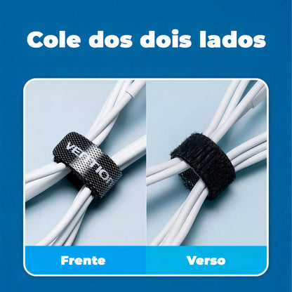 Tira Organizadora De Cables Autoadhesivo Nylon 15cm Vention Negro