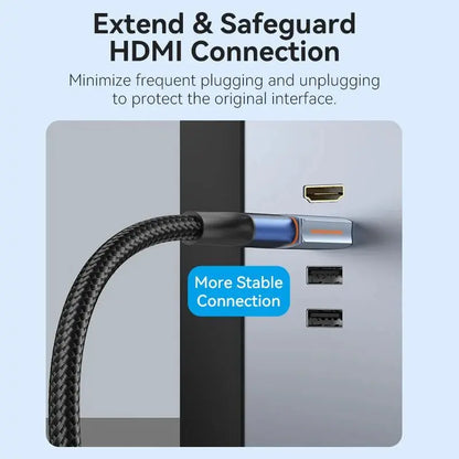 Adaptador Union Hdmi 8k 2,1 Hembra A Macho Extensor Vention