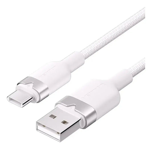 Cable Usb 2,0 A Usb C Blanco Carga Rapida 3a 2m Vention Blanco
