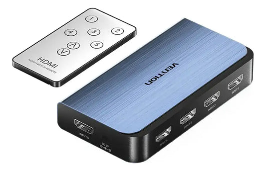 Switch Hdmi 4k 5x1 Con Control - 5 Entradas 1 Salida Vention