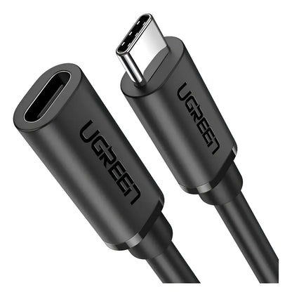 Cable Extensor Usb C Macho A Hembra Adaptador 4k 0,5m Ugreen Negro - 50cm