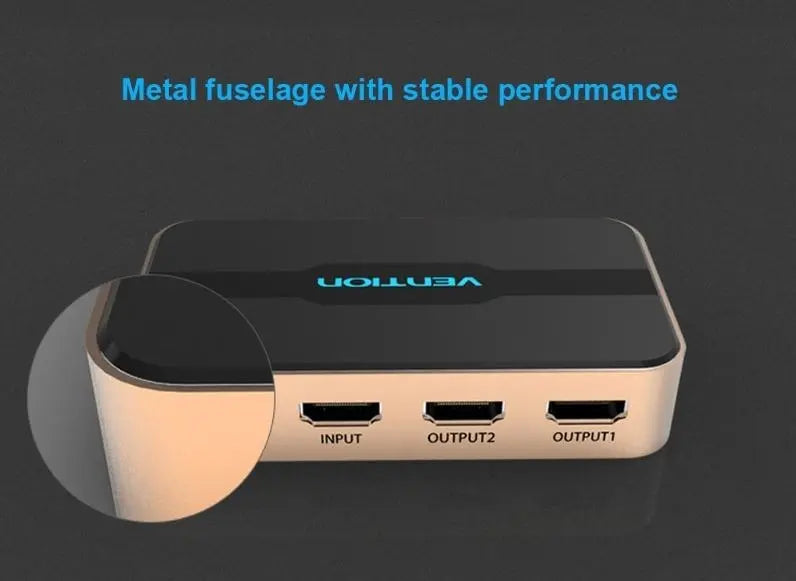 Switch Splitter Hdmi 1,4 1 In 2 Out Hd 4k 3d 1080p Vention
