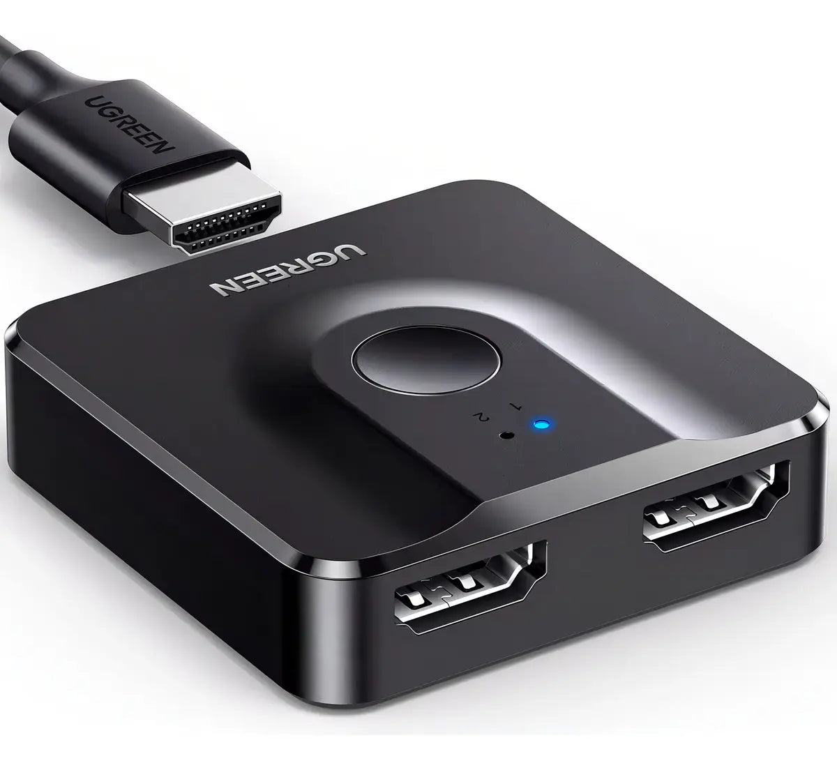 Switcher Hdmi 2 In 1 Out 4k @ 60hz 3d Bidireccional Ugreen