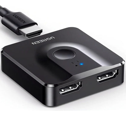 Switcher Hdmi 2 In 1 Out 4k @ 60hz 3d Bidireccional Ugreen