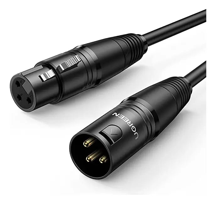 Cable Audio Extension Xlr Macho A Hembra 3 Pines 2m Ugreen