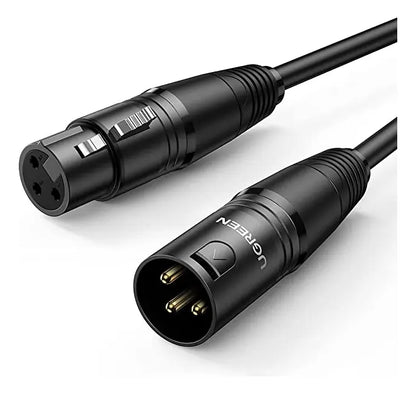 Cable Audio Extension Xlr Macho A Hembra 3 Pines 2m Ugreen