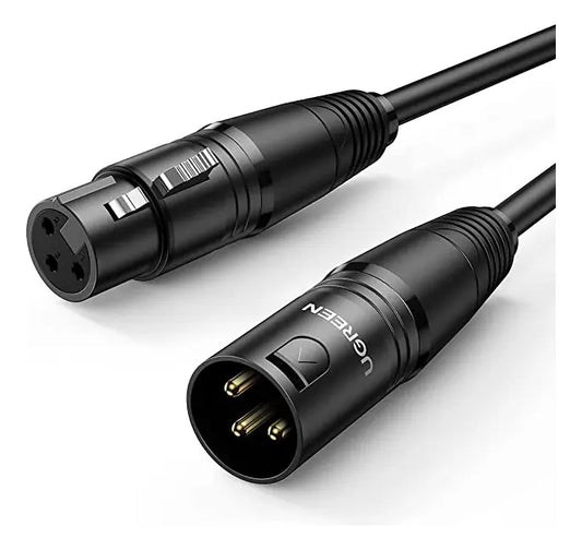 Cable Audio Extension Xlr Macho A Hembra 3 Pines 5m Ugreen