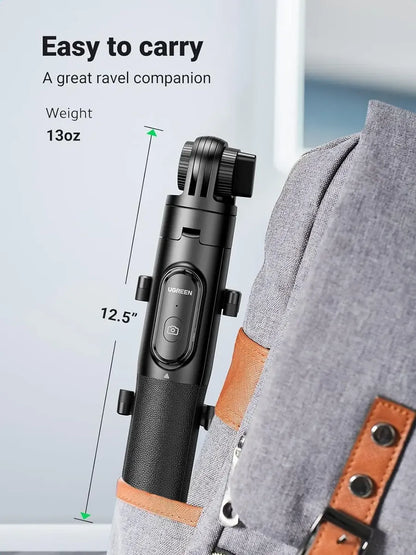 Palo Selfie + Tripode Bluetooth Celular Remoto 360 Ugreen Negro