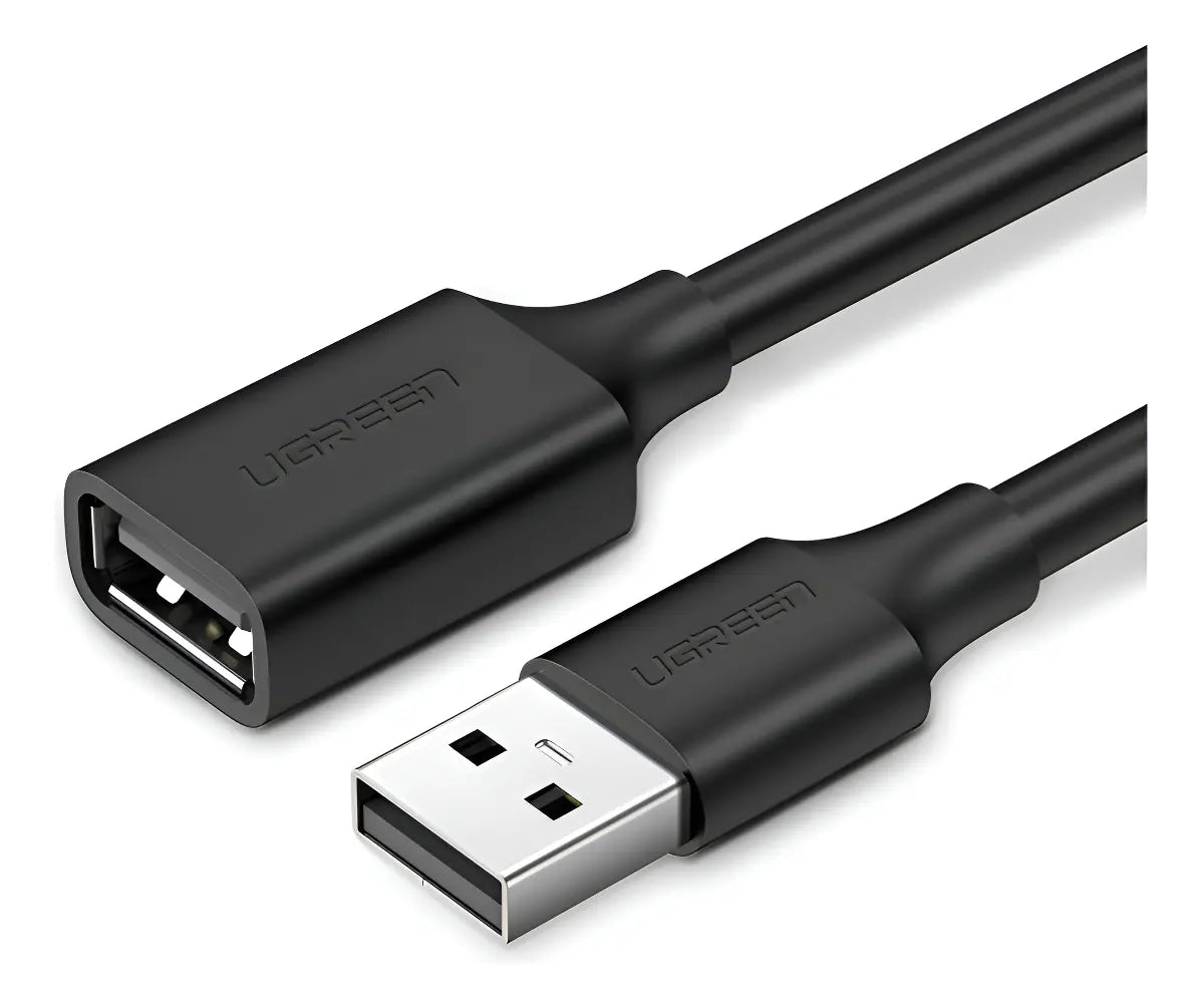 Cable Alargue Premium Usb 2,0 Macho A Hembra 5 Metros Ugreen Negro