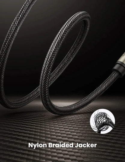 Cable Audio Plug Aux 6,5mm Estereo Gris 2m Trenzado Ugreen