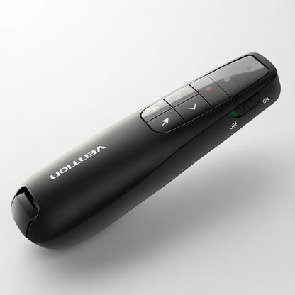Control Presentador Puntero Laser Usb Y Usb C Rojo Vention Negro