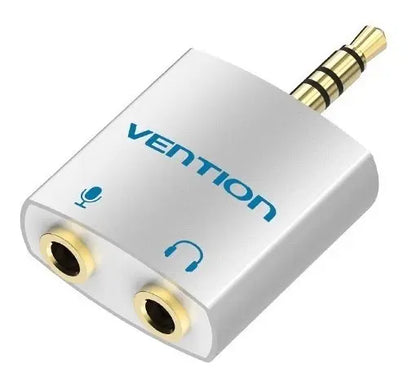 Adaptador Jack 3,5 Mm A Audio Y Microfono Auricular Vention