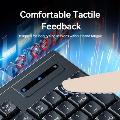 Kit Combo Teclado Y Mouse Silencioso Usb Español Vention Negro Negro