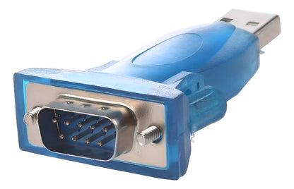 Adaptador Usb 2,0 A Db9 Macho 9 Pines Premium Evox Azul