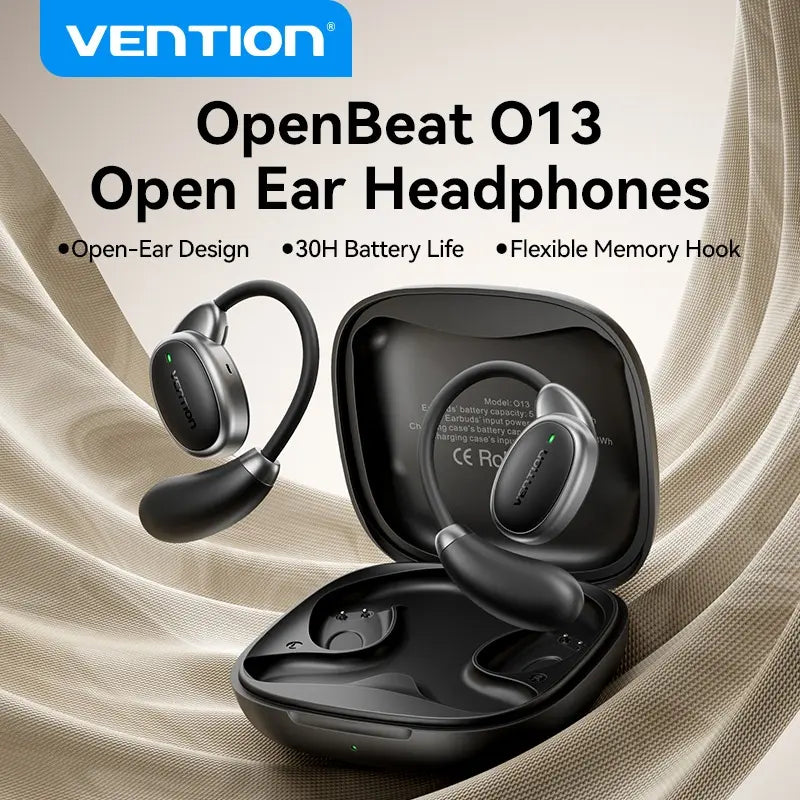 Auriculares Inalambricos Bluetooth 5,4 Open-ear Vention Negro
