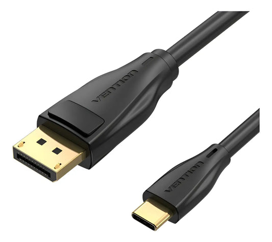Cable Adaptador Usb C A Display Port 8k Uhd 2 Metros Vention Negro