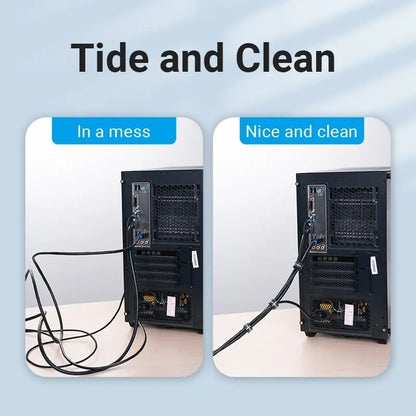 Tira Organizadora De Cables Autoadhesivo Nylon 15cm Vention Negro