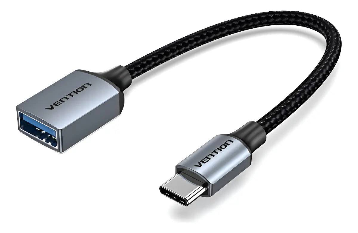 Adaptador Usb C A Usb Hembra 3,0 Otg Pc / Celular Vention Negro