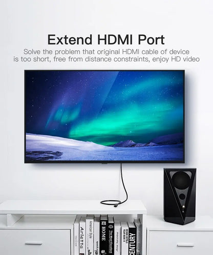 Cable Adaptador Extensor 1,5 Mts Hdmi Hembra A Macho Vention