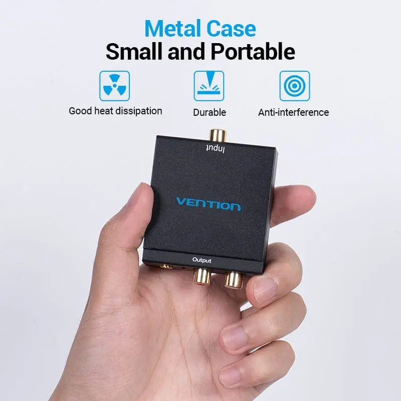 Adaptador Conversor De Audio Rca Digital A Analogico Vention