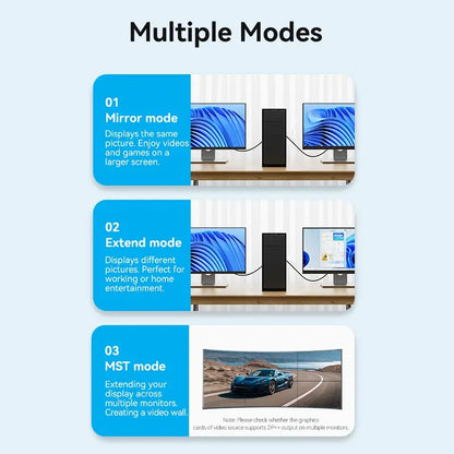 Adaptador Ultra 8k Display Port Macho A Hdmi Hembra Vention