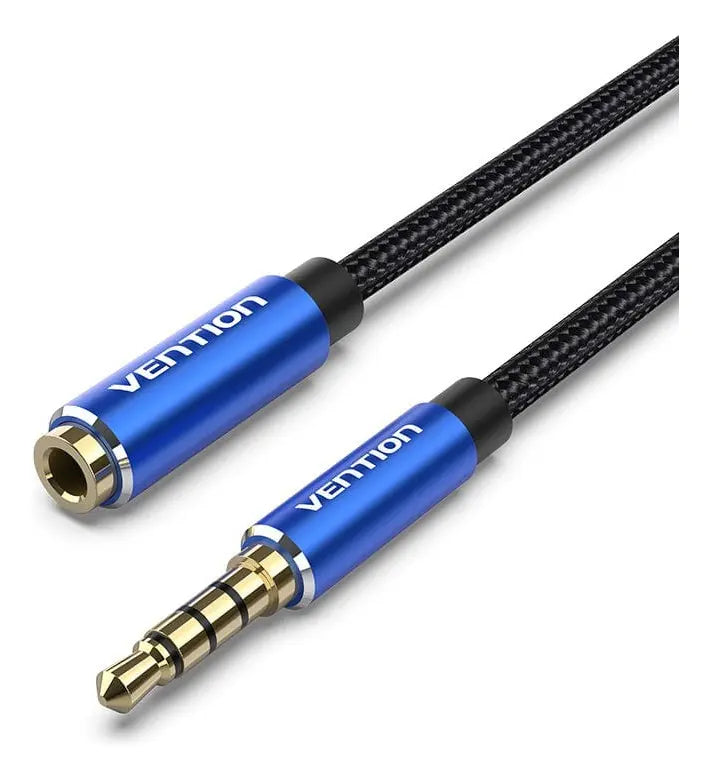 Cable De Audio Auxiliar Jack 3,5mm Macho A Hembra 3m Vention