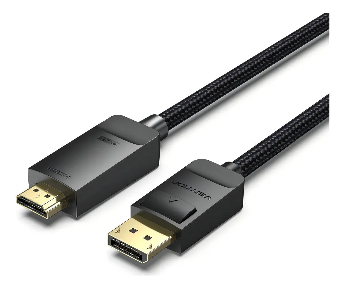 Cable Displayport Dp A Hdmi 4k 60hz Trenzado 1,5m Vention