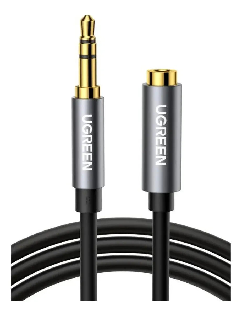 Cable De Audio Extensor Auxiliar Plug 3,5mm 2 Metros Ugreen