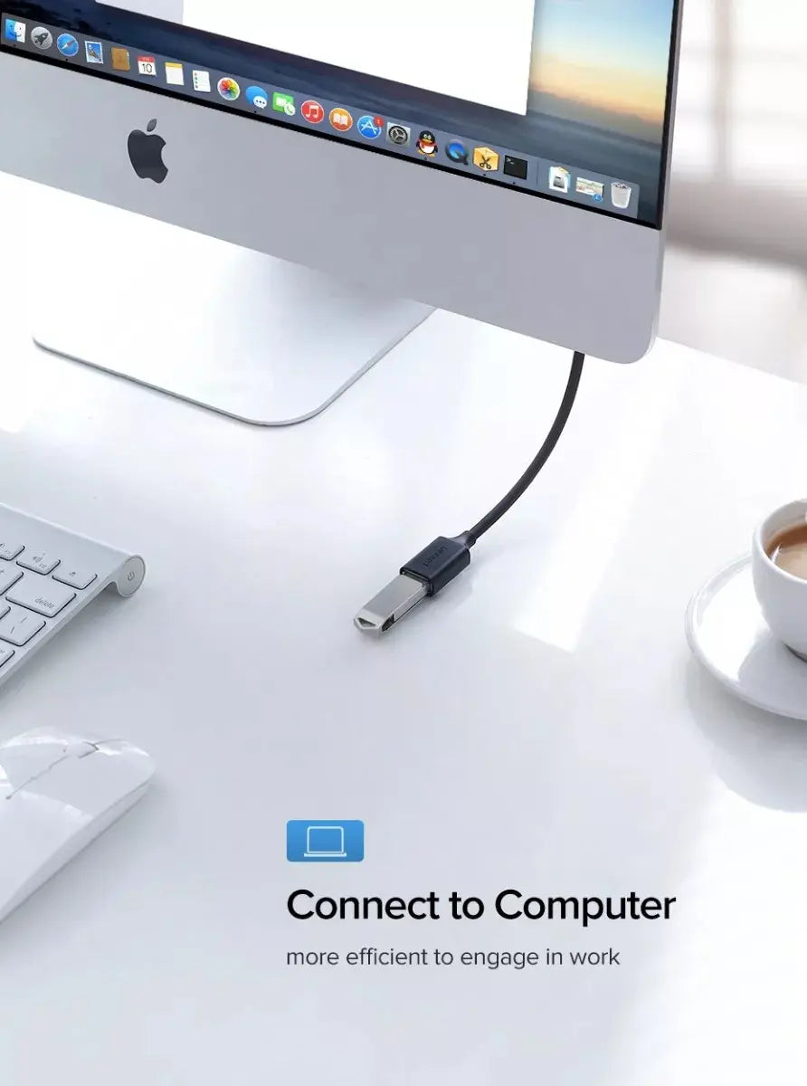 Cable Premium Usb 2,0 Macho A Hembra 2 Metros Ugreen Negro