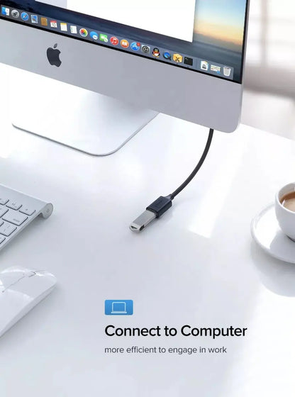 Cable Premium Usb 2,0 Macho A Hembra 2 Metros Ugreen Negro