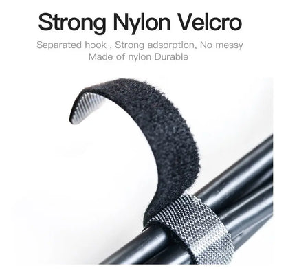 Tira Organizadora De Cables Nylon 1 Metro Vention Negro