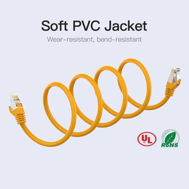 Cable De Red Cat 6a Sftp Rj45 10 Gbps 1 Metros Vention