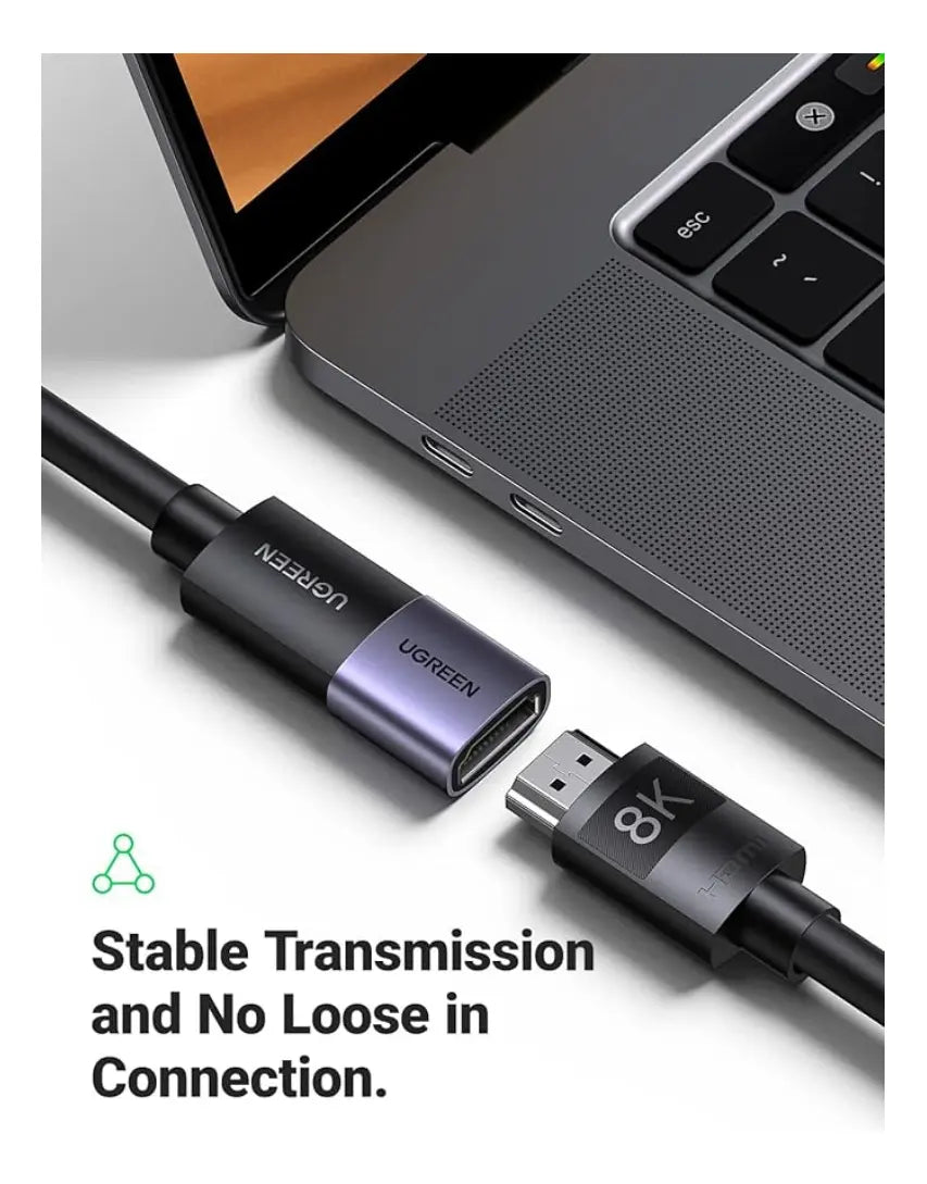 Adaptador Hdmi Union Hembra 2,1 8k 60hz 3d Arc Ugreen
