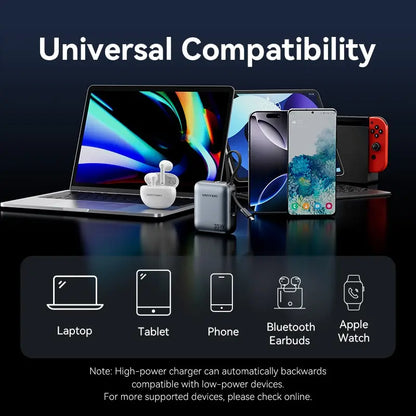 Cargador Portatil Power Bank Usb C Pd 10000mah 35w Vention