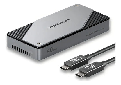 Carry Disk Case Usb 4,0 M2 Nvme Ssd 40 Gbps Vention Negro
