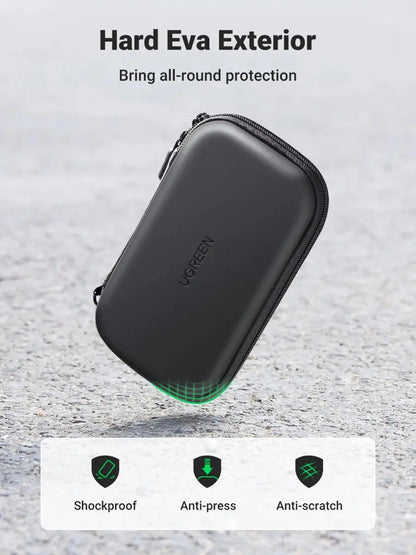 Estuche Portatil Para Disco Duro Externo Cables 2,5 Ugreen