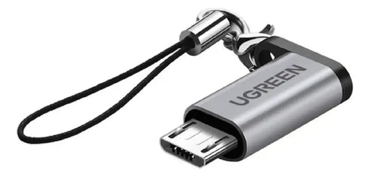 Ficha Adaptador Usb Tipo C Hembra A Micro Usb Macho Ugreen Gris