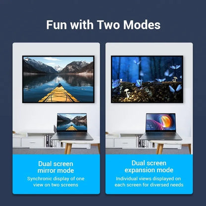 Adaptador X2 Hdmi Macho Hdmi Hembra Codo 270° 4k Hd Vention